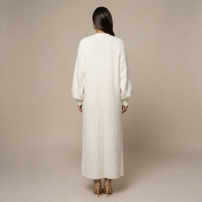 Norah | Damen-Maxicardigan aus Kunstpelz für den Winter
