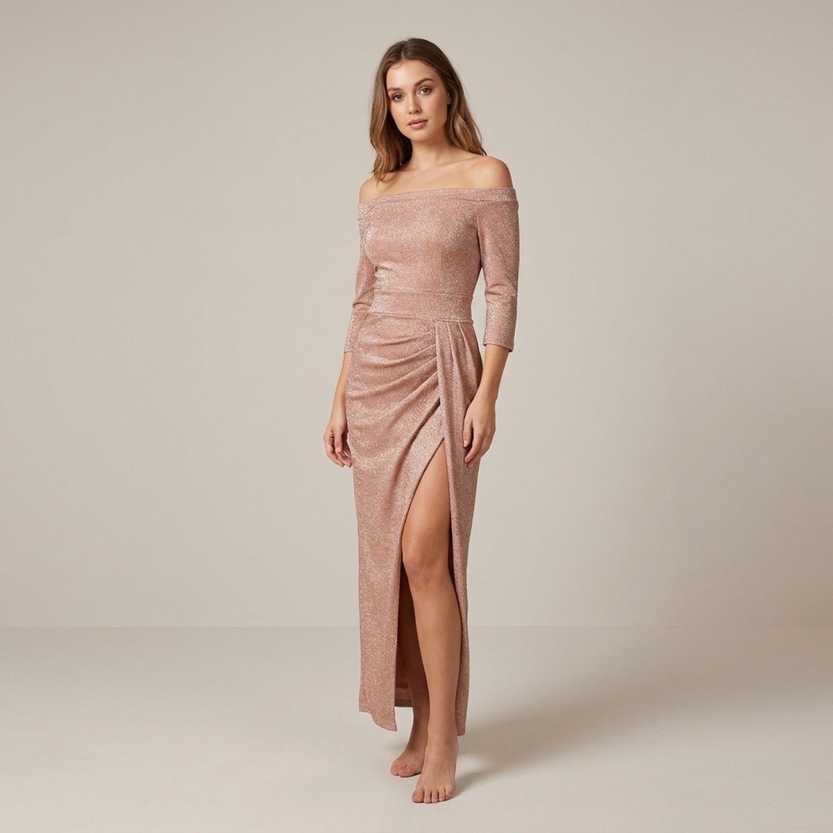 Danna | Women's Halter Maxi Evening Dress