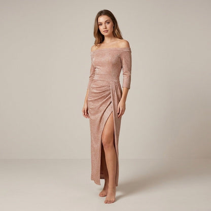 Danna | Women's Halter Maxi Evening Dress