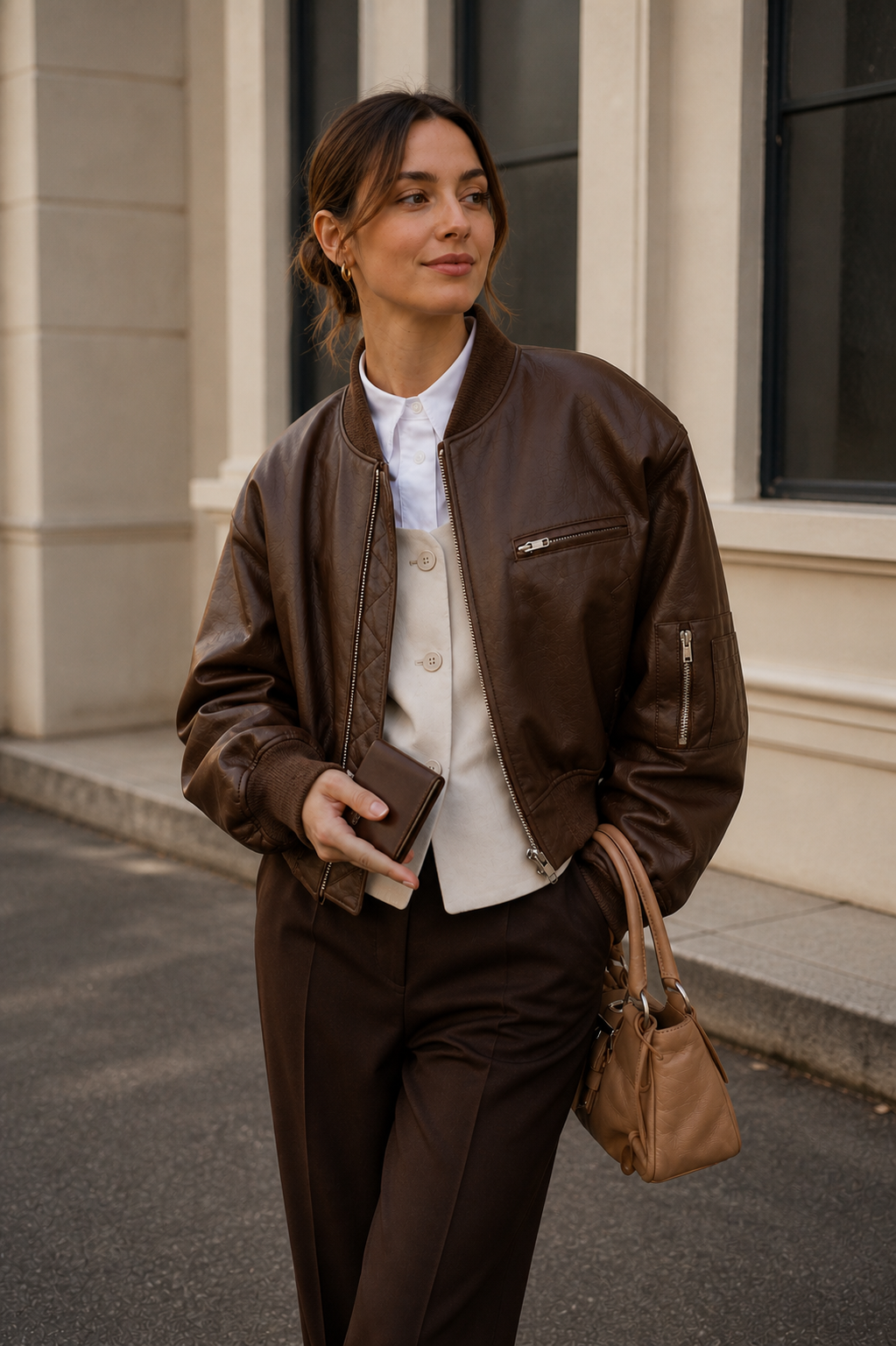 Brynn | Women's Oversized Bomber Outerwear Jacket