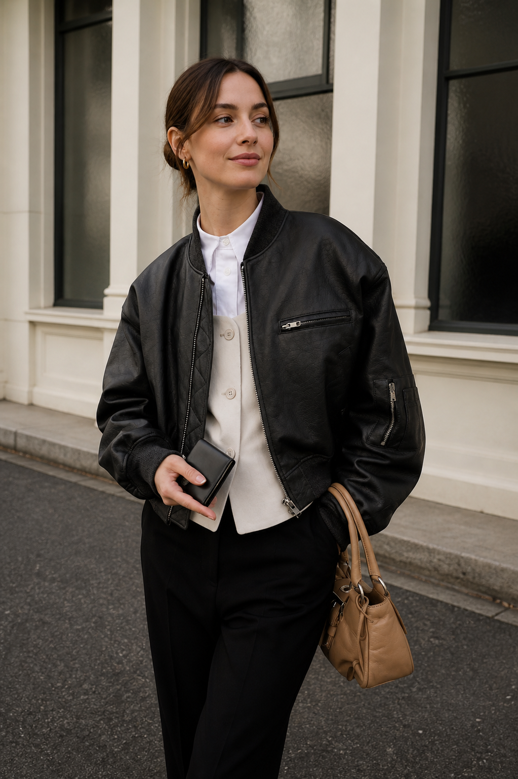 Brynn | Women's Oversized Bomber Outerwear Jacket