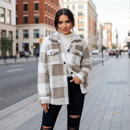 Bobbie | Women's Check Shirt Jacket for Layering