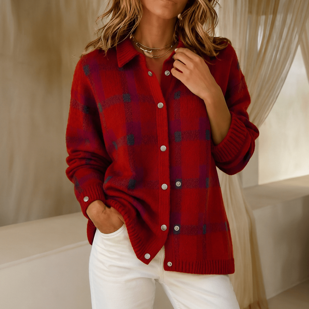 Kendal | Jersey retro a rayas de corte holgado para mujer