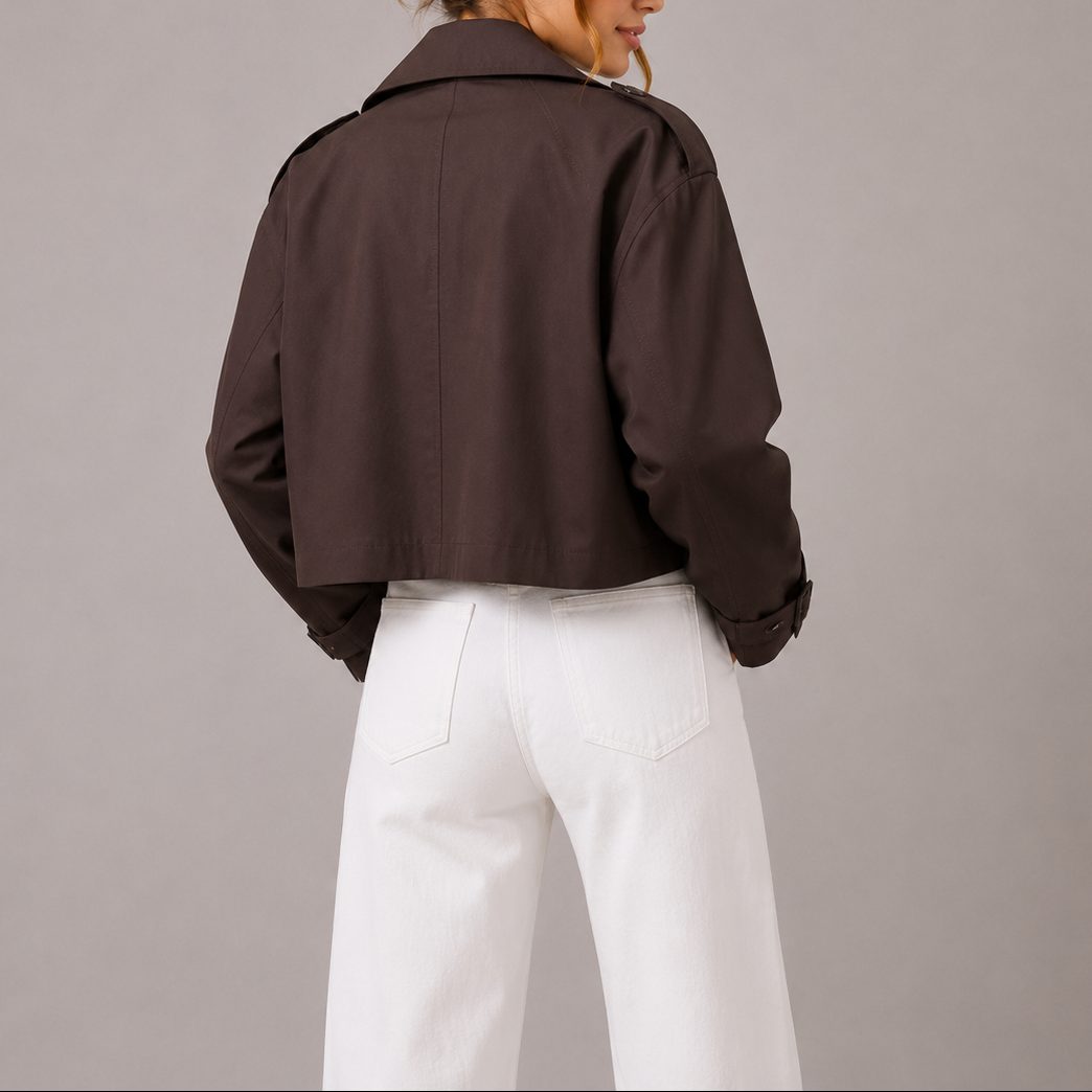 Athena | Women's Cropped Double-Breasted Jacket