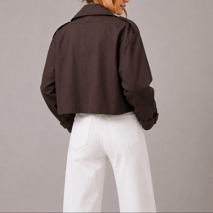 Athena | Women's Cropped Double-Breasted Jacket