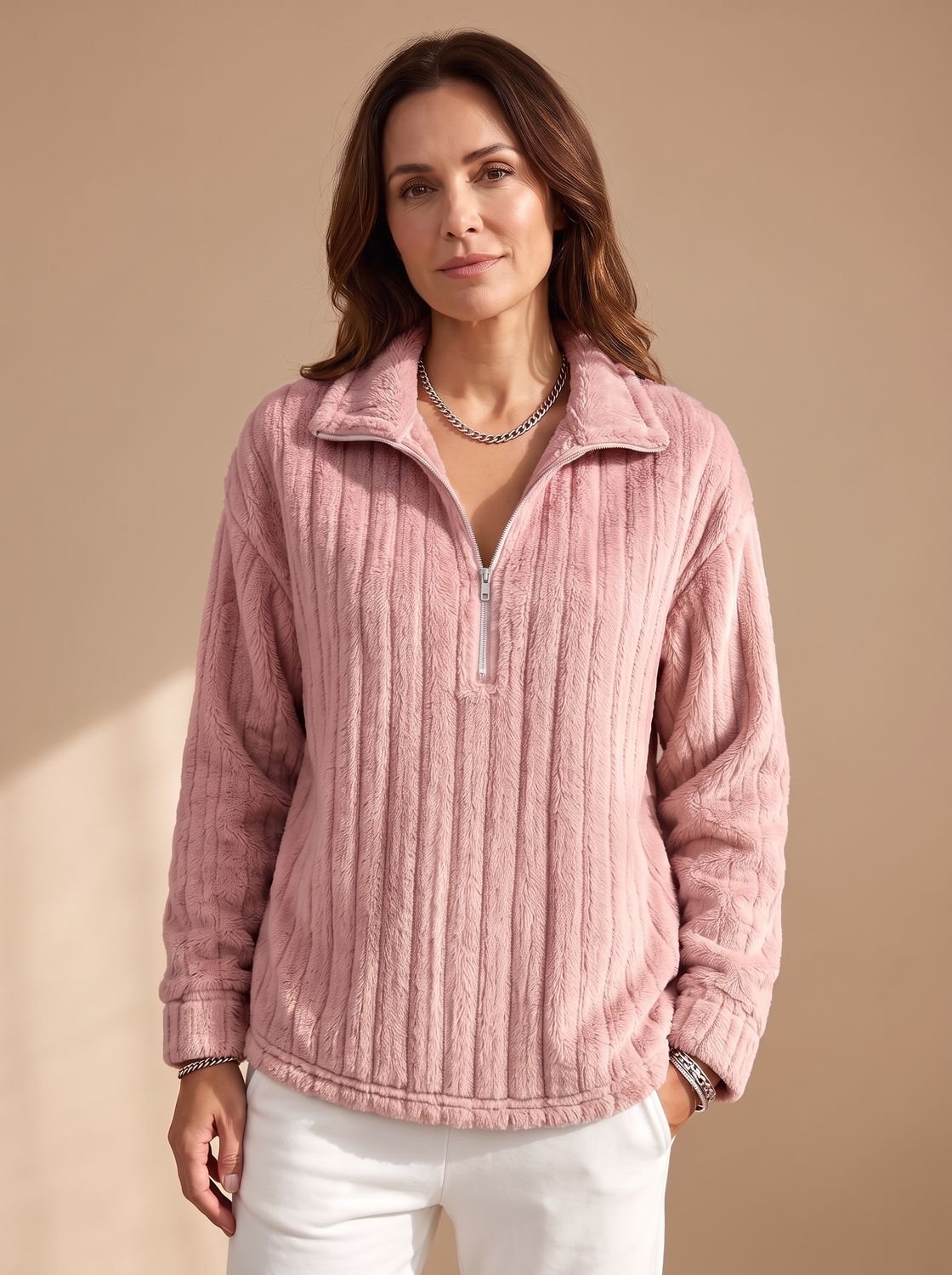 Dianna | Women's Quarter-Zip Knit Jumper