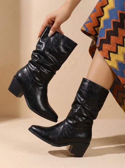 Haleigh | Botines holgados para mujer con tacón ancho