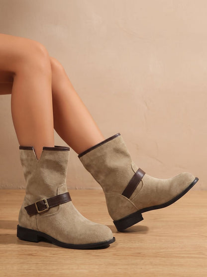 Madalyn | Women's Western Buckle Ankle Boots