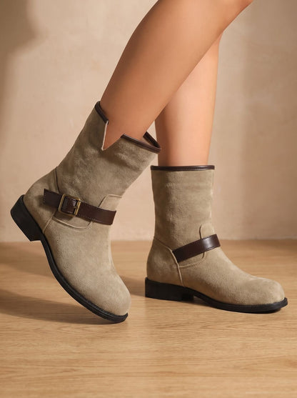 Madalyn | Women's Western Buckle Ankle Boots