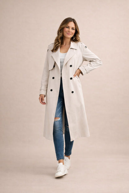 Charlene | Women's Belted Parka Coat for Workdays