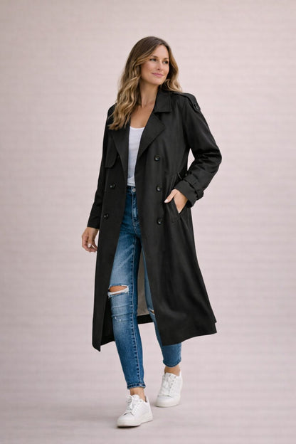 Charlene | Women's Belted Parka Coat for Workdays