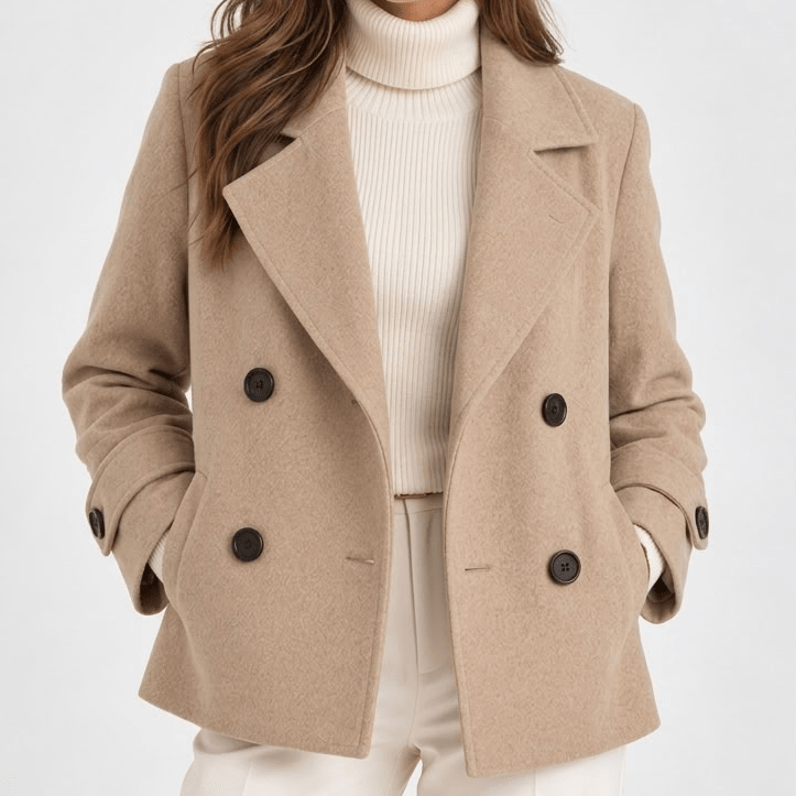 Marisela | Women's Double-Breasted Lapel Coat