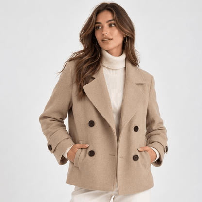 Marisela | Women's Double-Breasted Lapel Coat