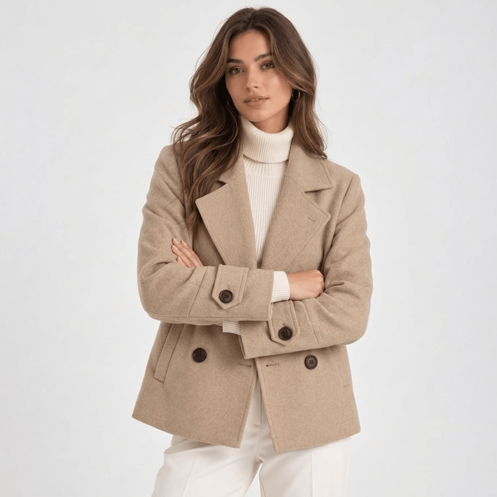 Marisela | Women's Double-Breasted Lapel Coat