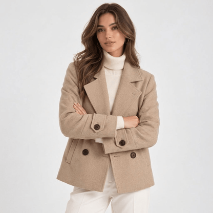 Marisela | Women's Double-Breasted Lapel Coat