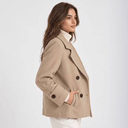Marisela | Women's Double-Breasted Lapel Coat
