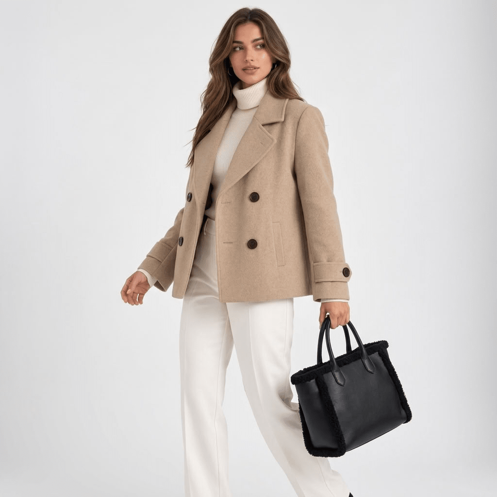 Marisela | Women's Double-Breasted Lapel Coat