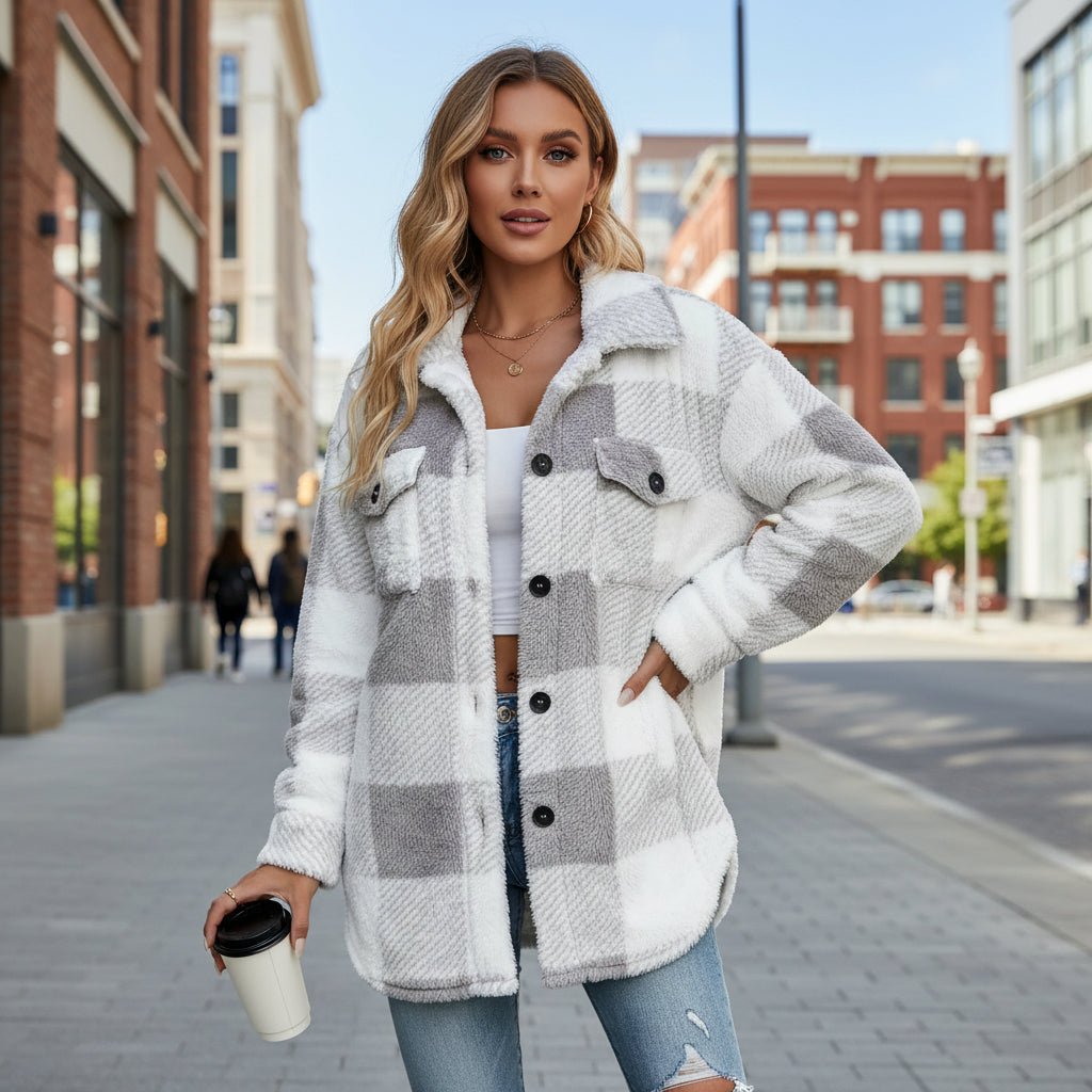 Bobbie | Women's Check Shirt Jacket for Layering