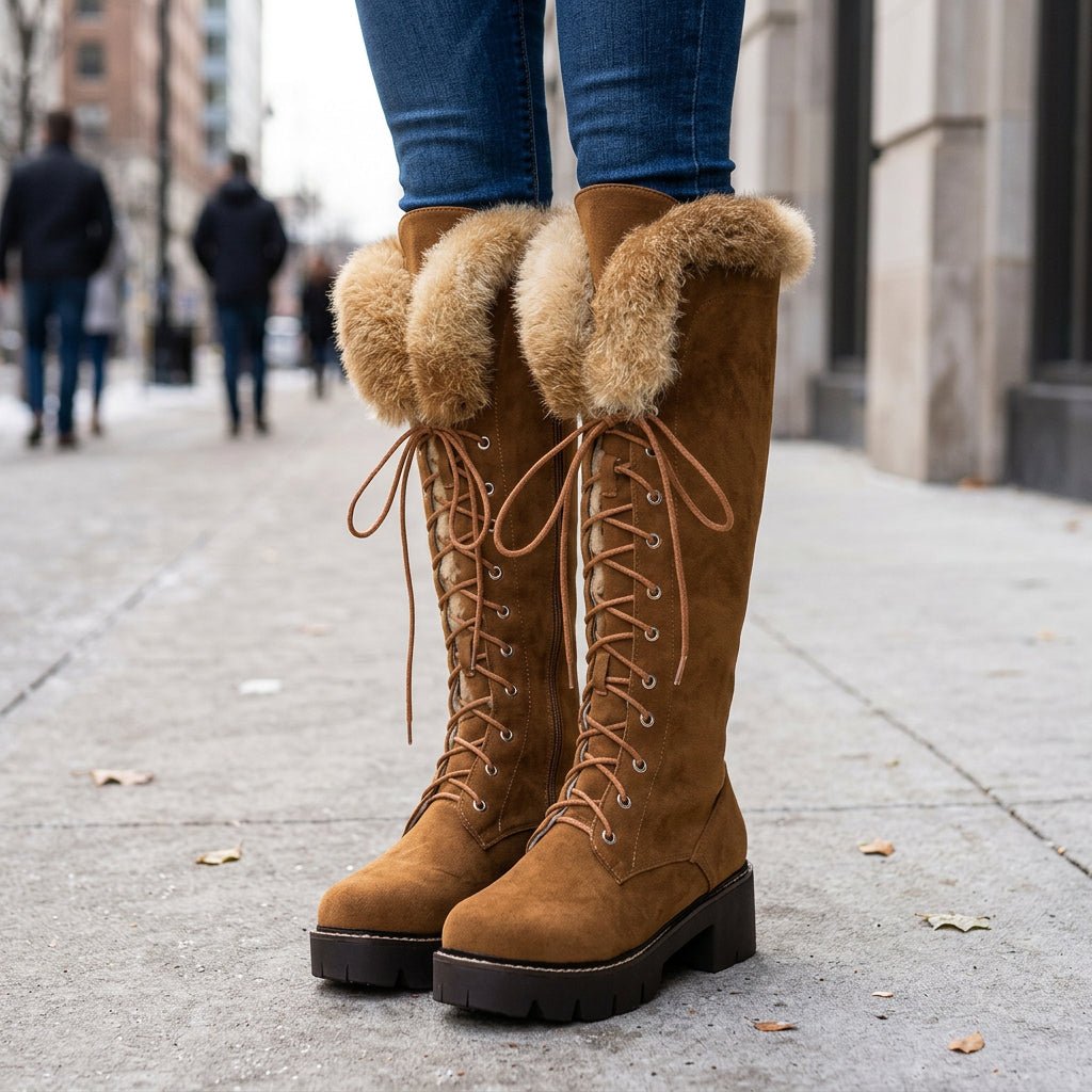 Skyla | Klassische kniehohe Winterstiefel für Damen