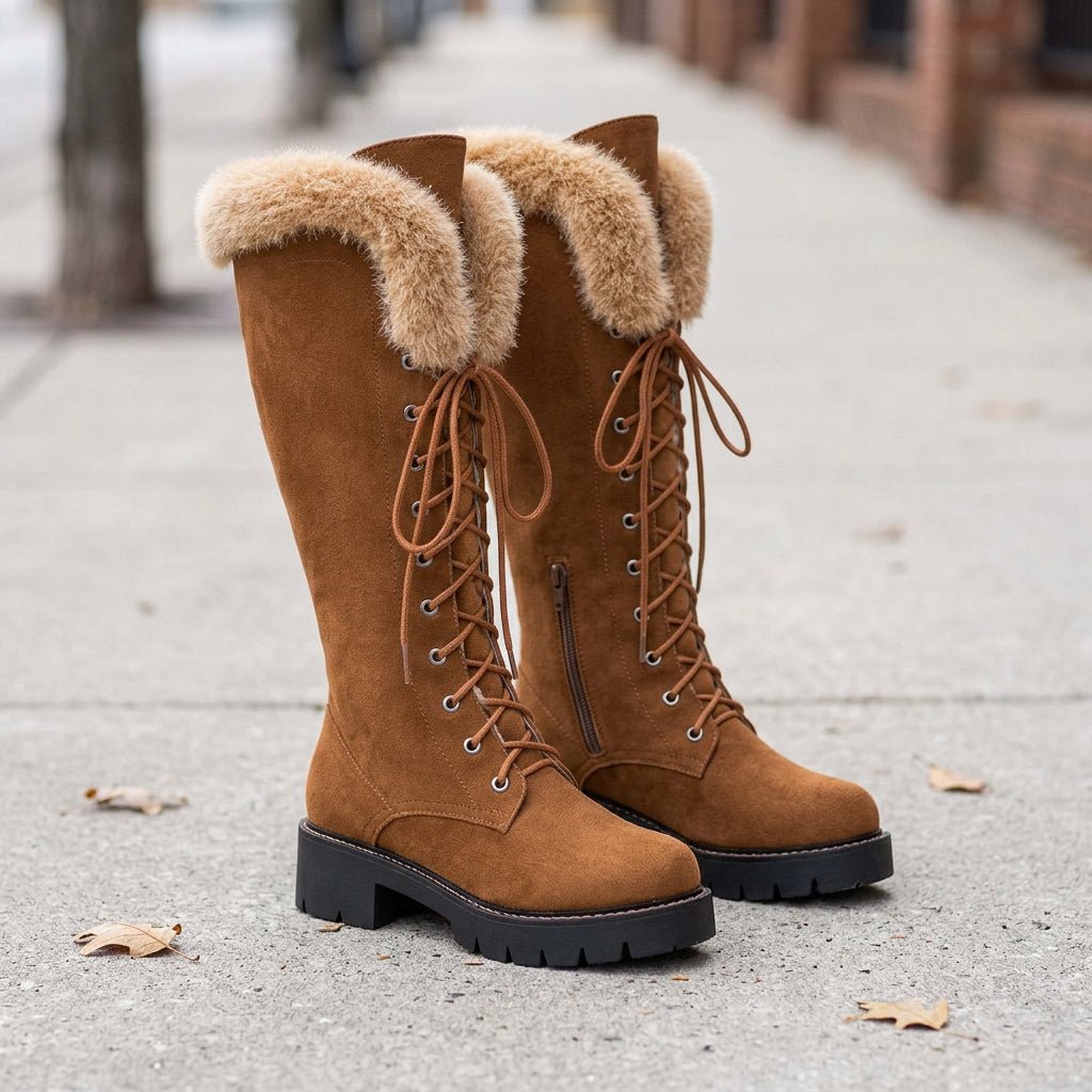 Skyla | Klassische kniehohe Winterstiefel für Damen