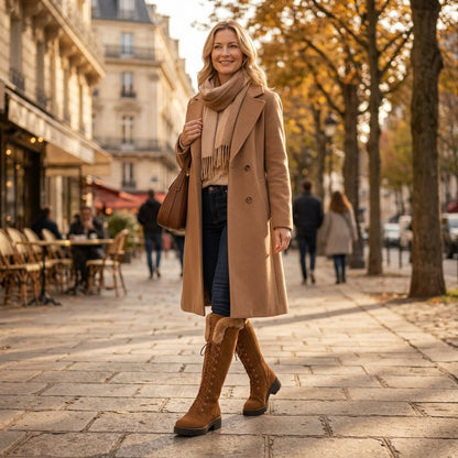 Skyla | Klassische kniehohe Winterstiefel für Damen