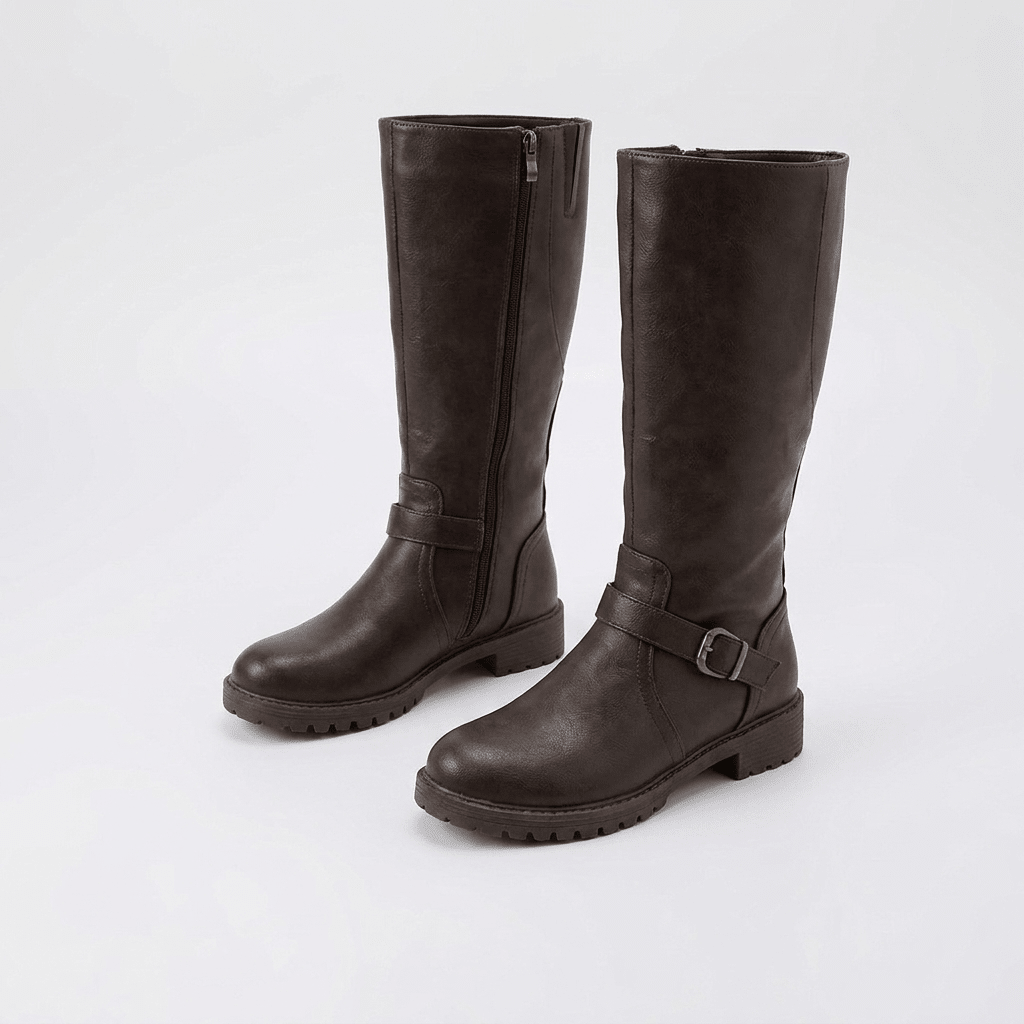 Giovanna | Women's Knee-High Riding Boots with Buckle Detail
