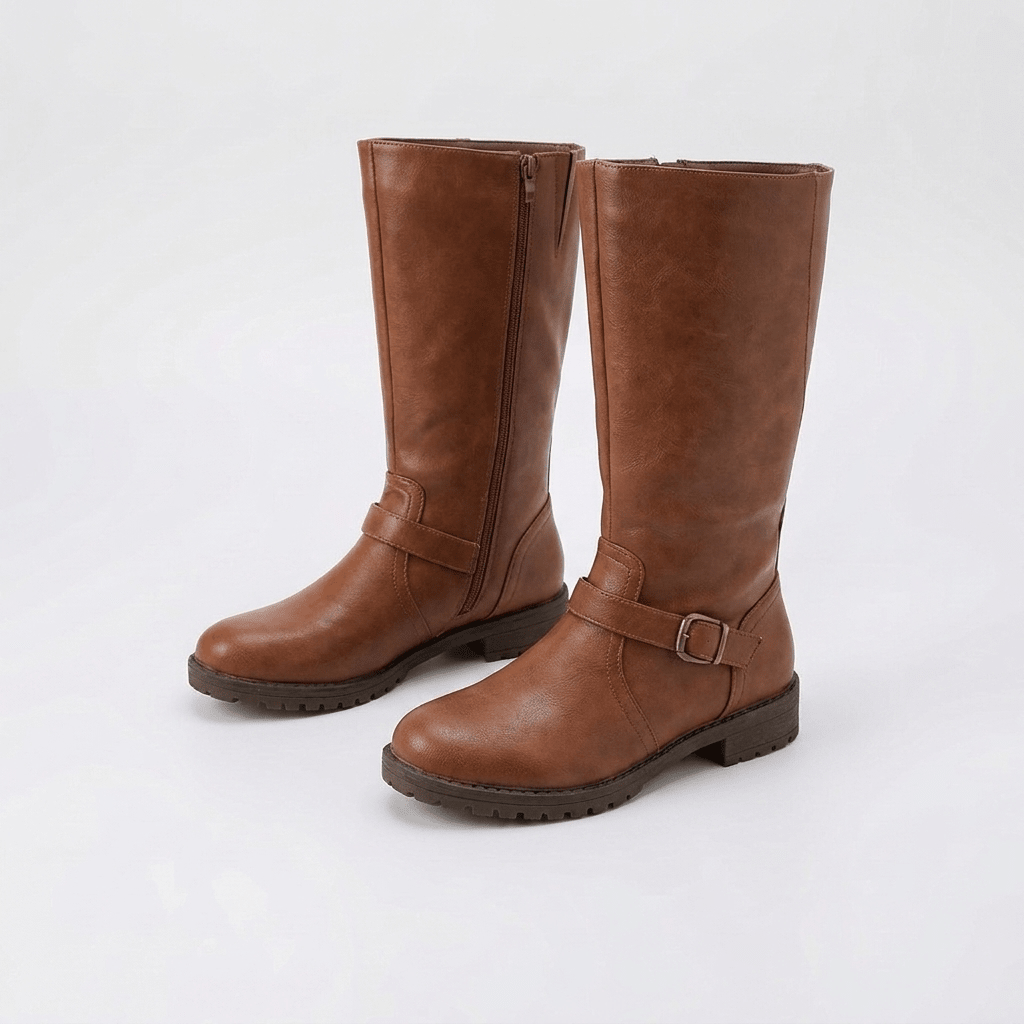 Giovanna | Women's Knee-High Riding Boots with Buckle Detail
