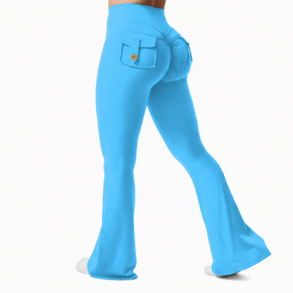 Courtney | Women's High Stretch Wide Leg Yoga Trousers with Pockets