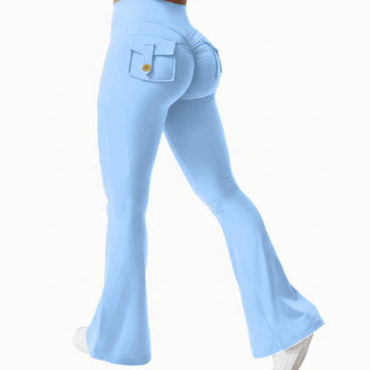 Courtney | Women's High Stretch Wide Leg Yoga Trousers with Pockets