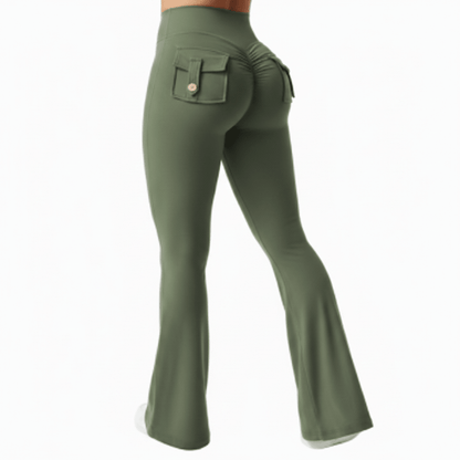 Courtney | Women's High Stretch Wide Leg Yoga Trousers with Pockets