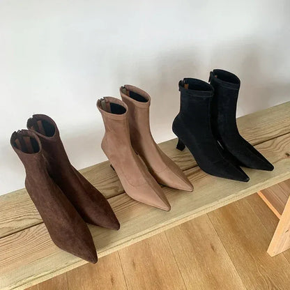Tayler | Botines de tacón de aguja y punta afilada para mujer