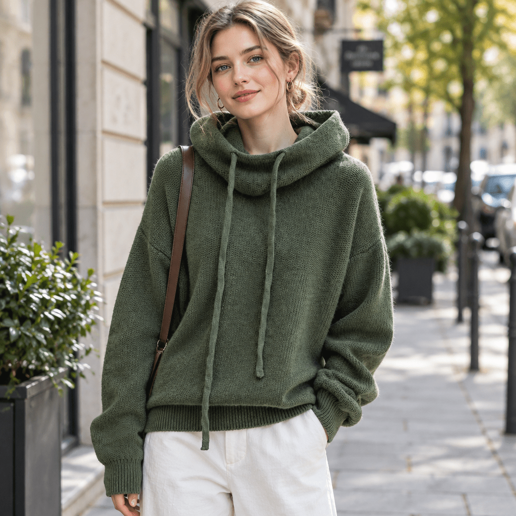 Abbie | Women's Oversized Hooded Knit Jumper