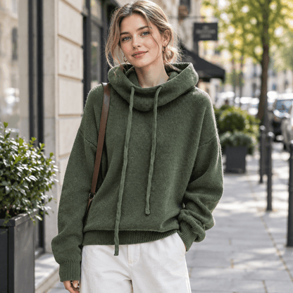 Abbie | Women's Oversized Hooded Knit Jumper