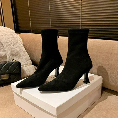 Tayler | Botines de tacón de aguja y punta afilada para mujer