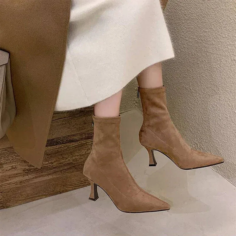 Tayler | Botines de tacón de aguja y punta afilada para mujer