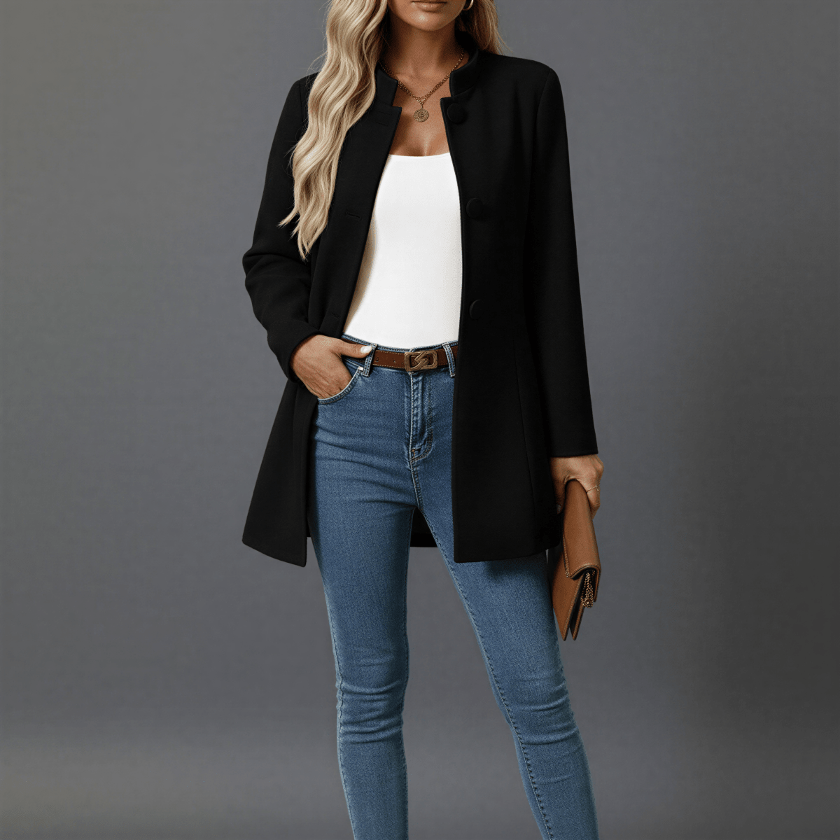 Mckenzie | Women's Cold-Weather A-Line Button Coat
