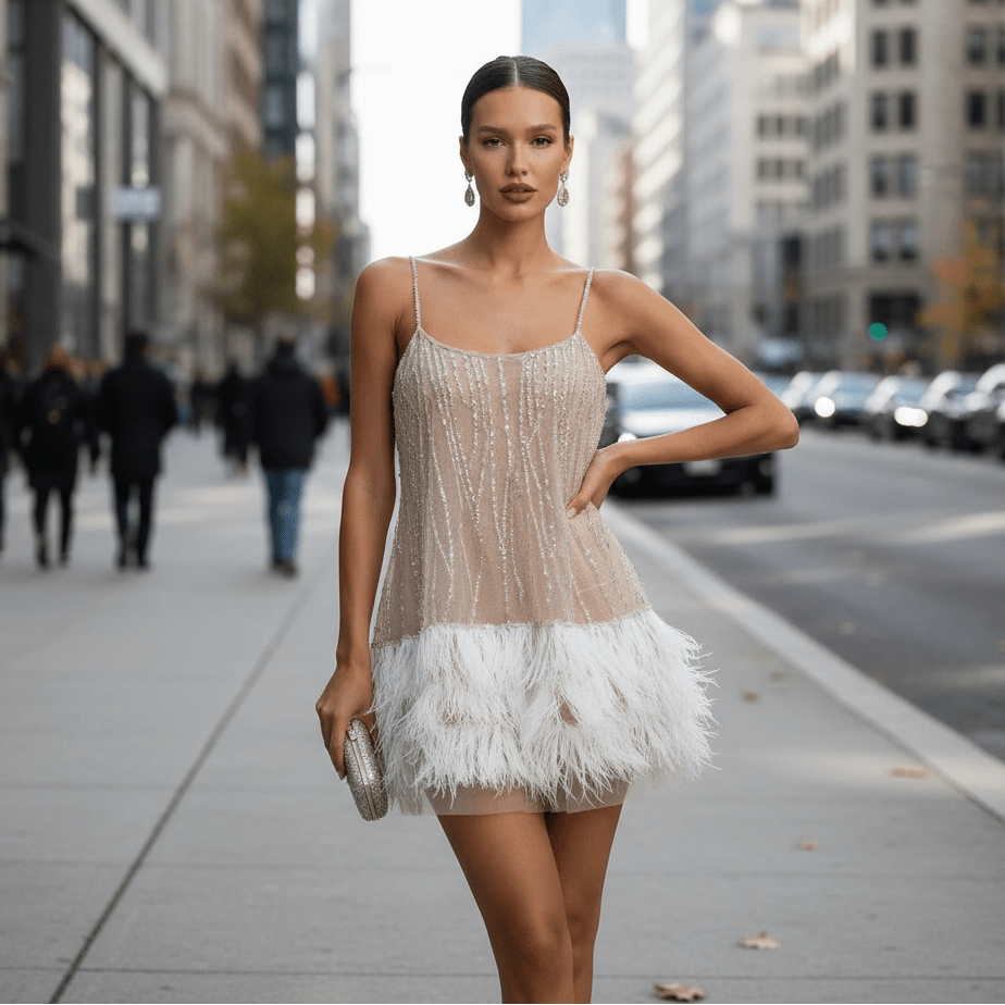 Joanne | Women's Spaghetti Strap Party Mini Dress