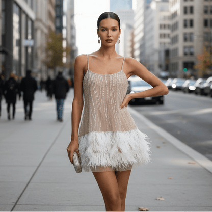Joanne | Women's Spaghetti Strap Party Mini Dress
