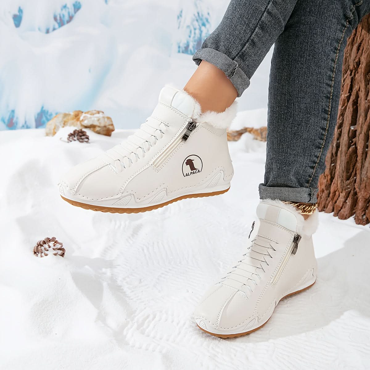 Leilani | Women's Winter Ankle Boots with Side Zip