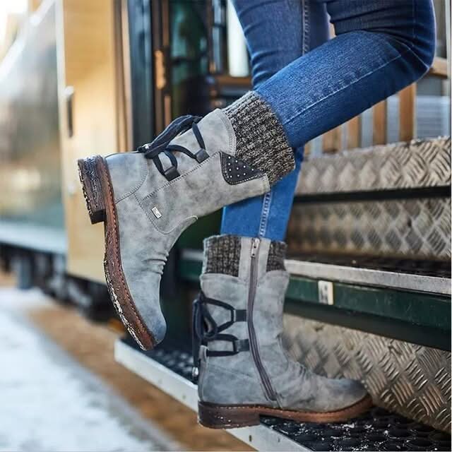 Reyna | Women's Winter Zip-Up Boots for Cold Weather