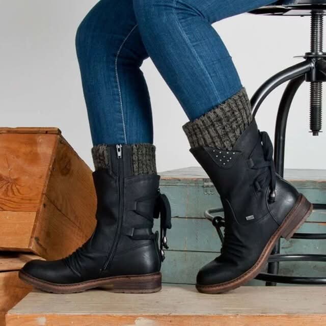 Reyna | Women's Winter Zip-Up Boots for Cold Weather