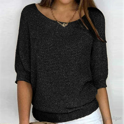 Destiney | Jersey de punto de manga corta para mujer