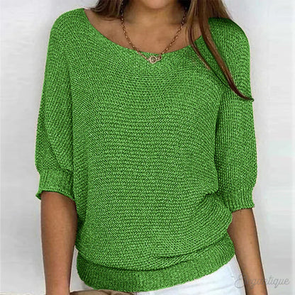 Destiney | Jersey de punto de manga corta para mujer