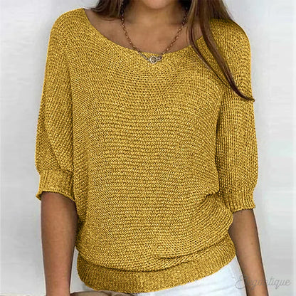 Destiney | Jersey de punto de manga corta para mujer