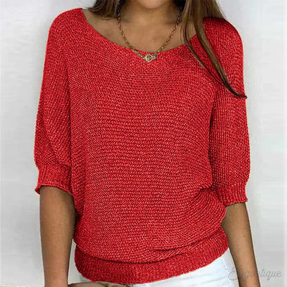 Destiney | Jersey de punto de manga corta para mujer