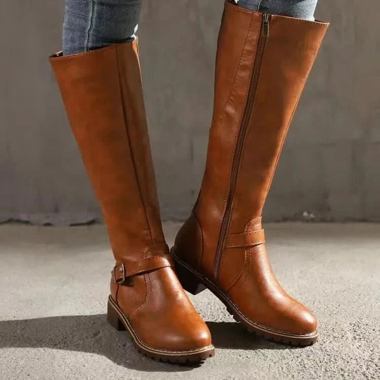 Kylee | Women's Orthopaedic Buckle Detail Comfort Boots