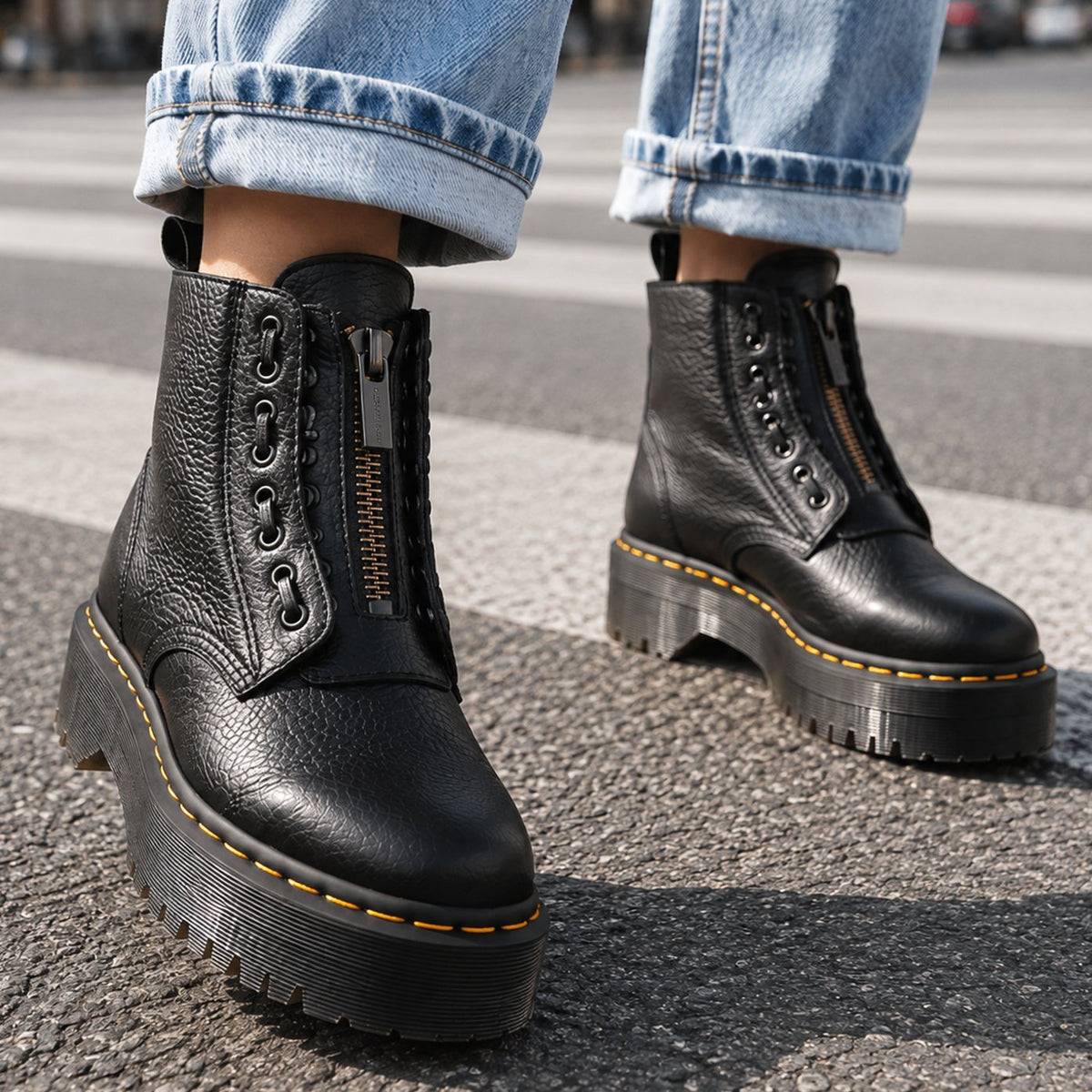 Haylie | Chunky-Plateau-Stiefeletten für Damen