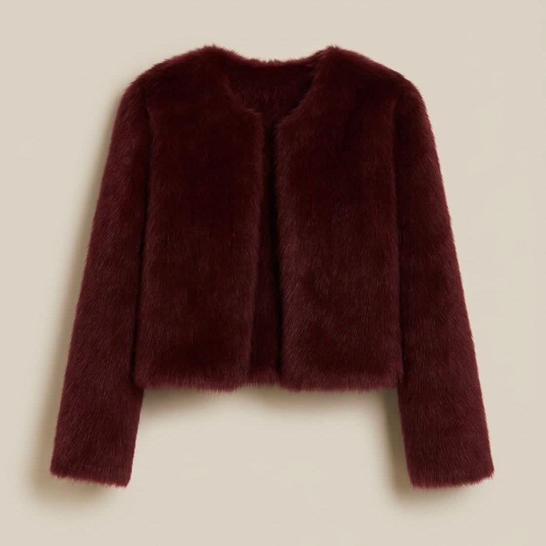 Marcy | Chaqueta corta de invierno de piel sintética para mujer