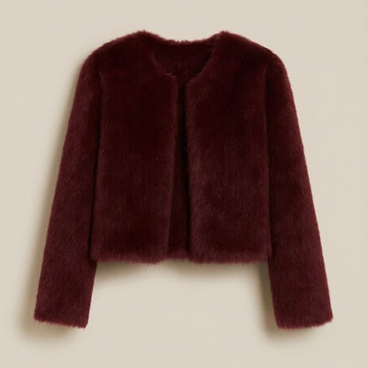 Marcy | Chaqueta corta de invierno de piel sintética para mujer