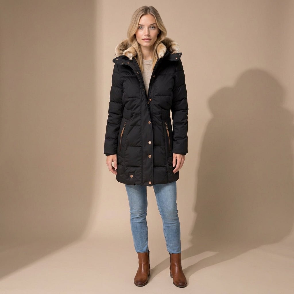 Susanna | Women's Longline Quilted Hooded Parka